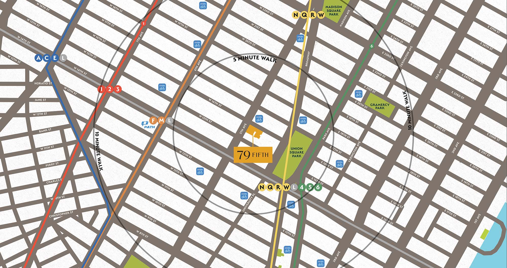 79 fifth surrounding area map